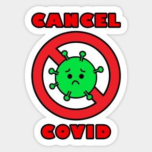 Cancel Covid Sticker